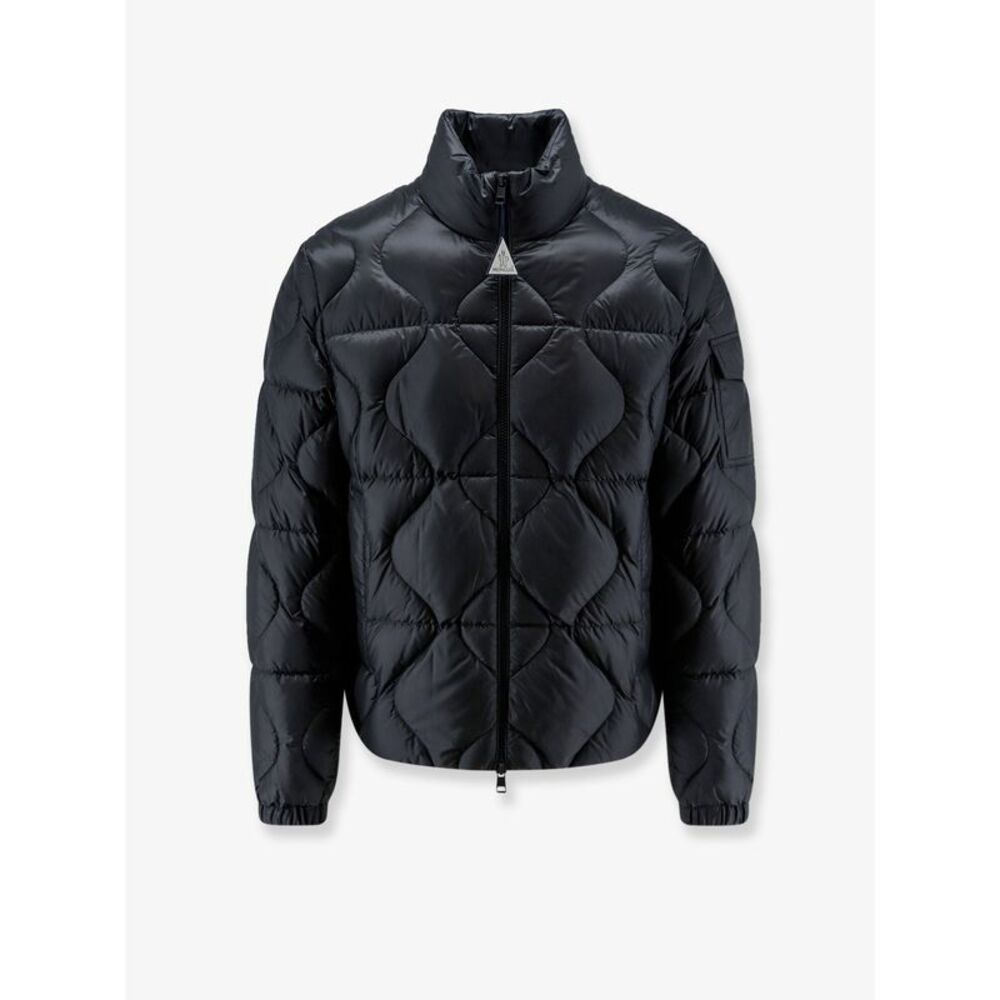 Moncler Men Asurel Short Down Jacket With Geometric Stitching